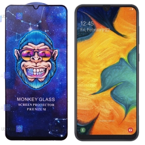 گلس فول گوشی سامسونگ Samsung Galaxy A30 مدل Monkey Premium