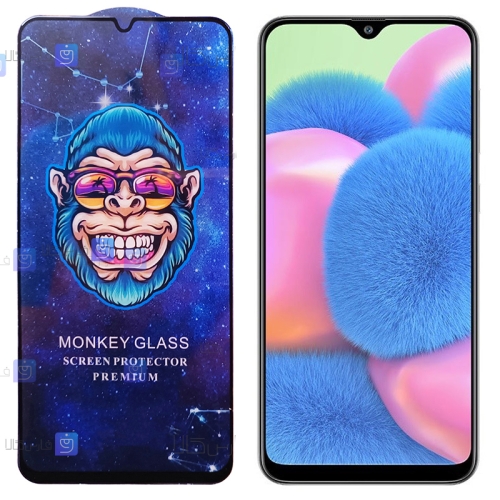 گلس فول گوشی سامسونگ Samsung Galaxy A30s مدل Monkey Premium