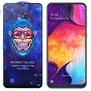 گلس فول گوشی سامسونگ Samsung Galaxy A50 مدل Monkey Premium