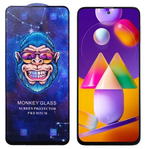 گلس فول گوشی سامسونگ Samsung Galaxy M31s مدل Monkey Premium