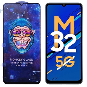 گلس فول گوشی سامسونگ Samsung Galaxy M32 5G مدل Monkey Premium