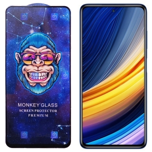گلس فول Poco X3 Pro مدل Monkey Premium