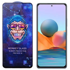 گلس فول گوشی شیائومی Xiaomi Redmi Note 10 Pro Max مدل Monkey Premium