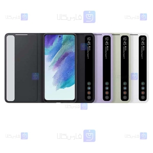 کیف هوشمند اصلی Samsung S21 FE مدل Clear View