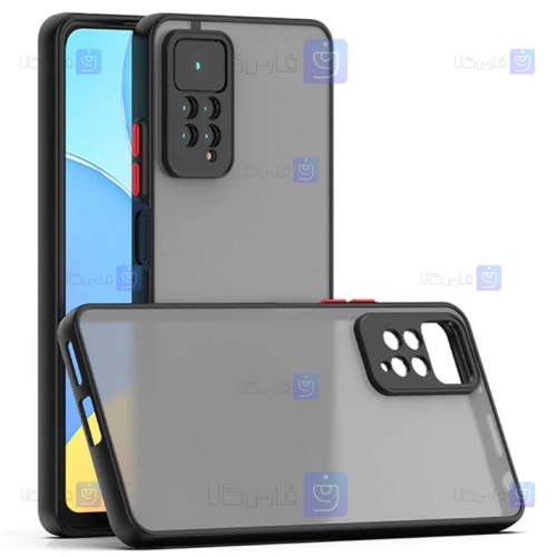 قاب پشت مات Xiaomi Redmi Note 11 Pro 4G Global مدل محافظ لنزدار