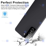 محافظ لنز شیشه ای Samsung Galaxy S21 مدل حاشیه دار