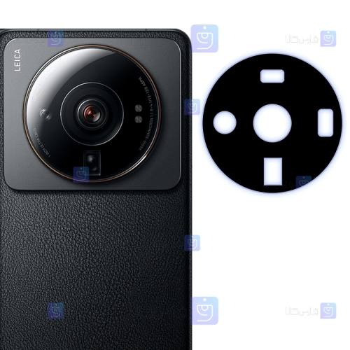 محافظ لنز شیشه ای Xiaomi 12S Ultra مدل حاشیه دار