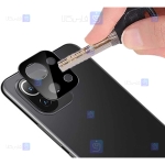 محافظ لنز شیشه ای Xiaomi Mi 11 Lite 4G / 5G مدل حاشیه دار