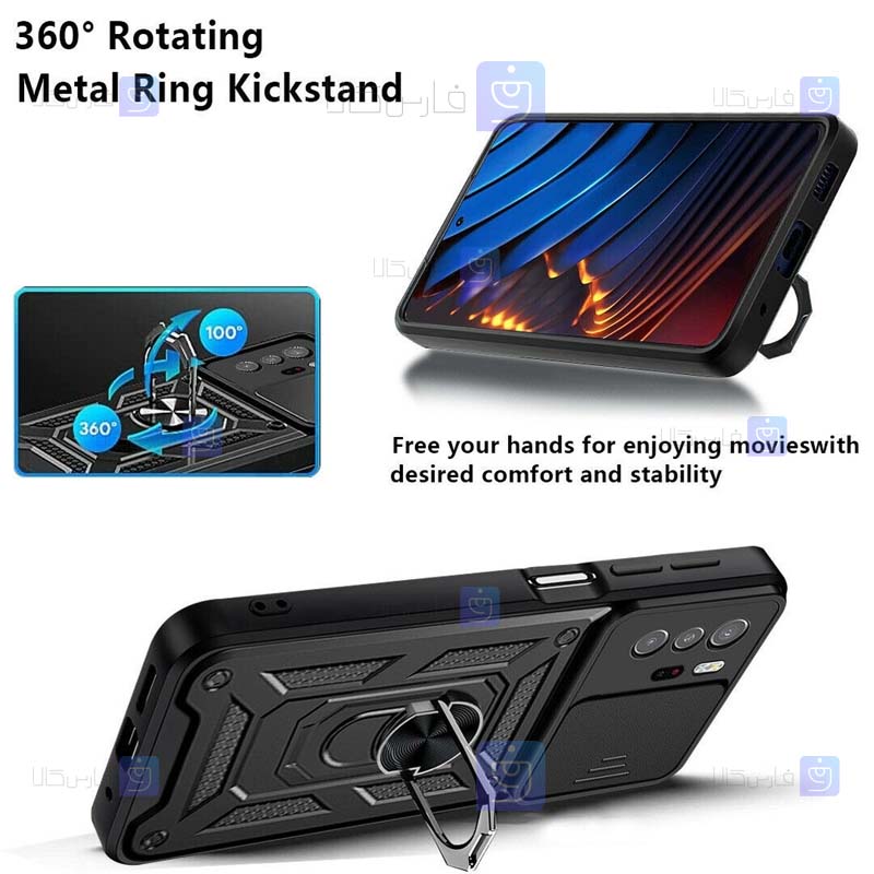 قاب گوشی Xiaomi Poco X3 GT مدل ضد ضربه کم شیلد
