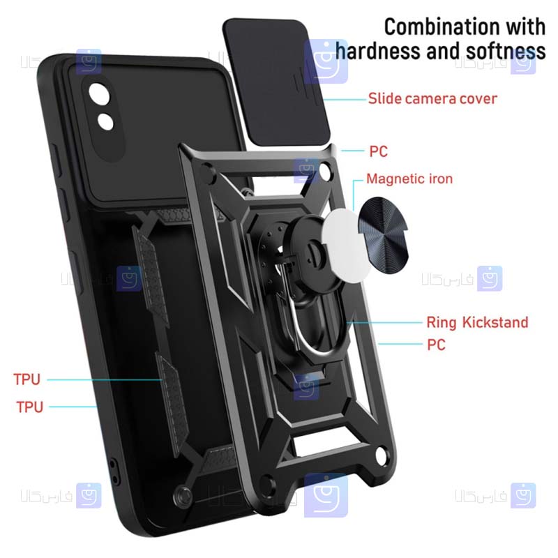 قاب گوشی Xiaomi Redmi 9A مدل ضد ضربه کم شیلد