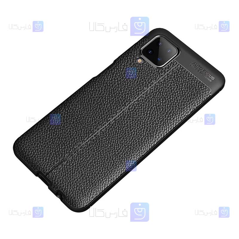 قاب طرح چرم Samsung Galaxy A12 مدل Auto Focus