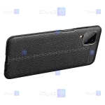 قاب طرح چرم Samsung Galaxy A12 مدل Auto Focus