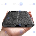 قاب طرح چرم Samsung Galaxy A12 مدل Auto Focus