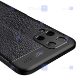 قاب طرح چرم محافظ لنز دار Samsung Galaxy A22 4G مدل Auto Focus