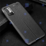 قاب طرح چرم Xiaomi Poco M3 Pro مدل Auto Focus