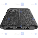 قاب طرح چرم محافظ لنز دار Xiaomi Poco M4 Pro 5G مدل Auto Focus
