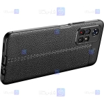 قاب طرح چرم محافظ لنز دار Xiaomi Poco M4 Pro 5G مدل Auto Focus