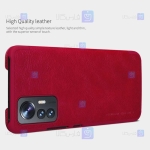 کیف چرمی نیلکین Xiaomi 12 Lite مدل Qin