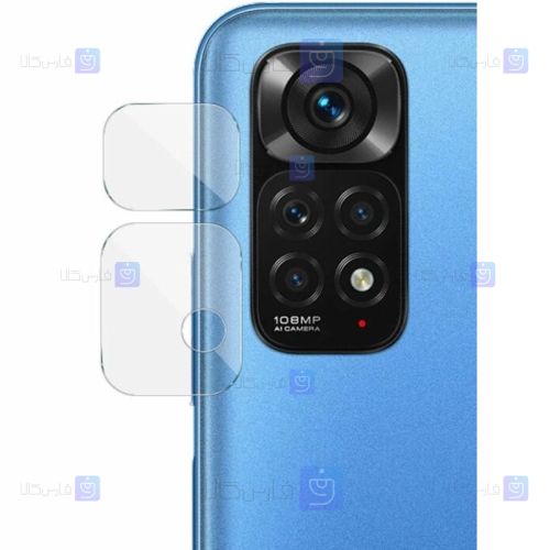 محافظ لنز Xiaomi Redmi Note 11 4G Global مدل شیشه ای