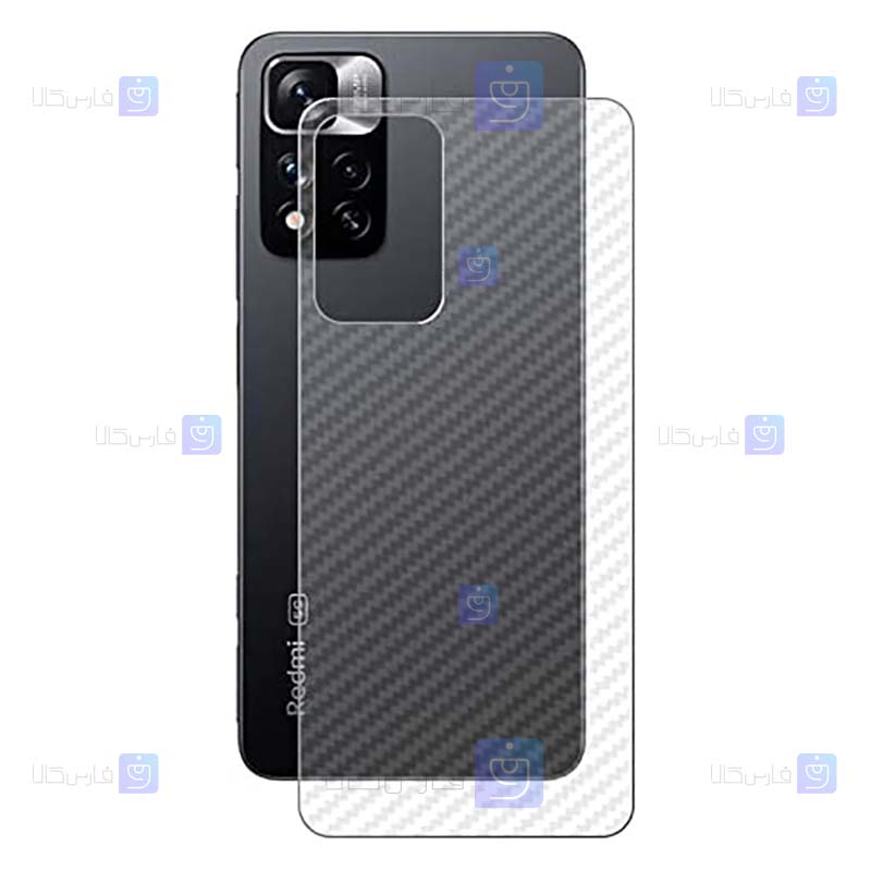 برچسب پشت Xiaomi Redmi Note 11 Pro plus مدل کربنی