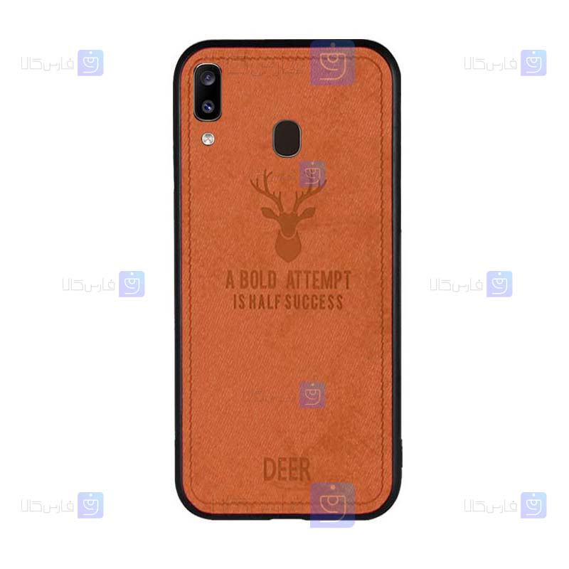 قاب پارچه ای Samsung Galaxy A20 مدل گوزنی