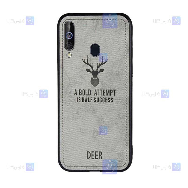 قاب پارچه ای Samsung Galaxy A20s مدل گوزنی