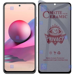 محافظ صفحه گوشی Xiaomi Redmi Note 10S مدل سرامیکی حریم شخصی