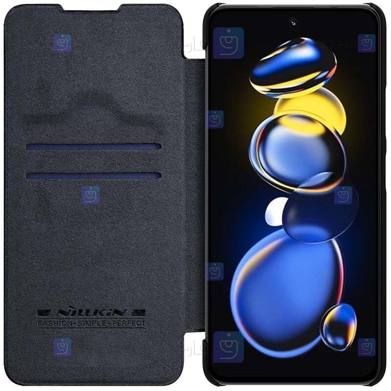 کیف چرمی نیلکین Xiaomi Redmi Note 11T Pro مدل Qin