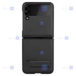 قاب چرمی نیلکین Samsung Galaxy Z Flip 3 5G مدل Qin Vegan leather