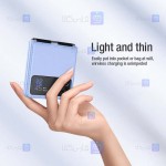 قاب چرمی نیلکین Samsung Galaxy Z Flip 3 5G مدل Qin Vegan leather