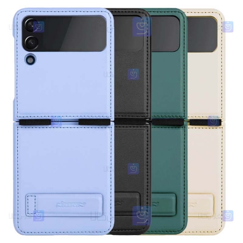 قاب چرمی نیلکین Samsung Galaxy Z Flip 4 5G مدل Qin Vegan leather