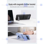 قاب چرمی نیلکین Samsung Galaxy Z Flip 4 5G مدل Qin Vegan leather