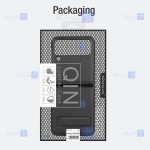 قاب چرمی نیلکین Samsung Galaxy Z Flip 4 5G مدل Qin Vegan leather