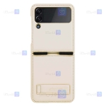 قاب چرمی نیلکین Samsung Galaxy Z Flip 4 5G مدل Qin Vegan leather