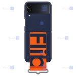 قاب سیلیکونی اصلی Samsung Galaxy Z Flip 3 5G مدل بند دار