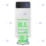 قاب سیلیکونی اصلی Samsung Galaxy Z Flip 3 5G مدل بند دار