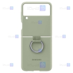 کاور سیلیکونی اصلی Samsung Galaxy Z Flip 3 5G مدل حلقه دار