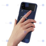 کاور سیلیکونی اصلی Samsung Galaxy Z Flip 3 5G مدل حلقه دار