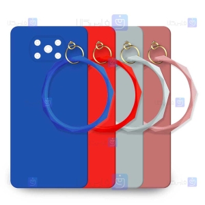 قاب گوشی Xiaomi Poco X3 مدل سیلیکونی النگویی