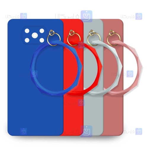 قاب گوشی Xiaomi Poco X3 NFC مدل سیلیکونی النگویی