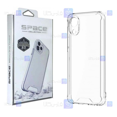 قاب پشت کریستالی Samsung Galaxy A03 Core مدل Space Collection با محافظ لنز