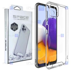 قاب پشت کریستالی گوشی A22 4G مدل Space Collection با محافظ لنز