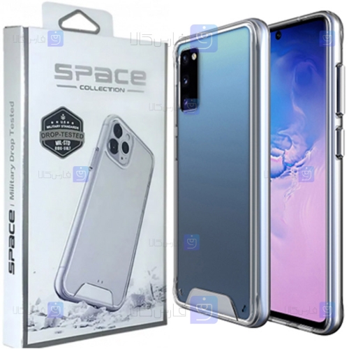 قاب پشت کریستالی Samsung Galaxy S20 مدل Space Collection با محافظ لنز