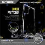 قاب پشت کریستالی Samsung Galaxy S21 مدل Space Collection با محافظ لنز
