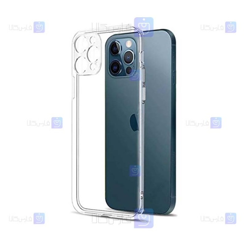 قاب گوشی Apple iPhone 12 Pro Max مدل پشت کریستالی محافظ لنزدار