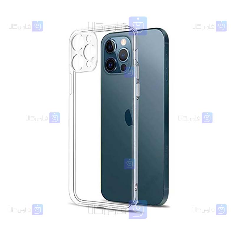 قاب گوشی Apple iPhone 12 Pro Max مدل پشت کریستالی محافظ لنزدار