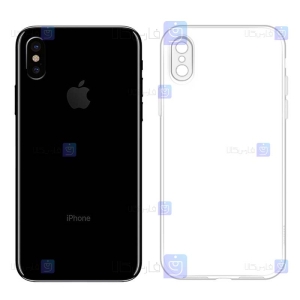 قاب گوشی Apple iPhone X مدل پشت کریستالی محافظ لنزدار