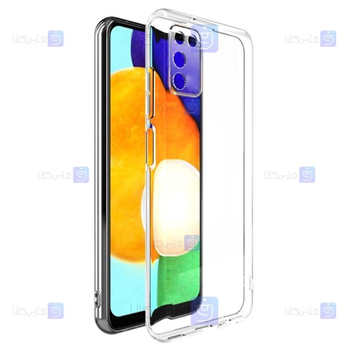 قاب گوشی Samsung Galaxy A03s مدل پشت کریستالی محافظ لنزدار