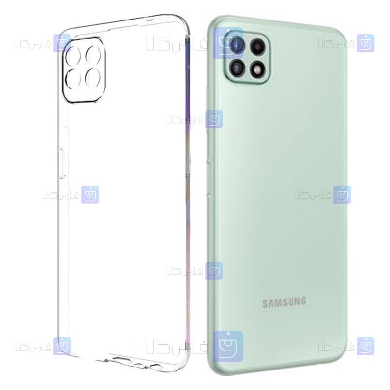 قاب گوشی Samsung Galaxy A22 5G مدل پشت کریستالی محافظ لنزدار