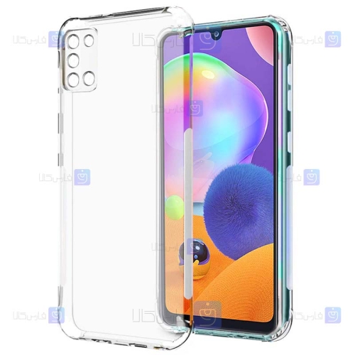 قاب گوشی Samsung Galaxy A31 مدل پشت کریستالی محافظ لنزدار